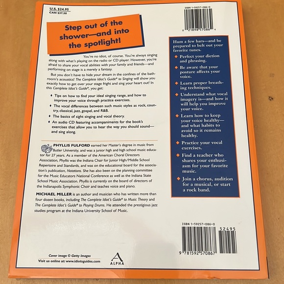 The complete idiots guide to SINGING - Picture 2 of 6